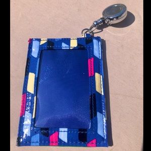 Vera Bradley Retractable Lanyard ID Case Pop Art